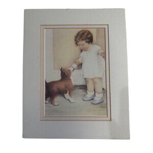 The Reward by Besse Pease Gutmann Matted Print 8x10 1989